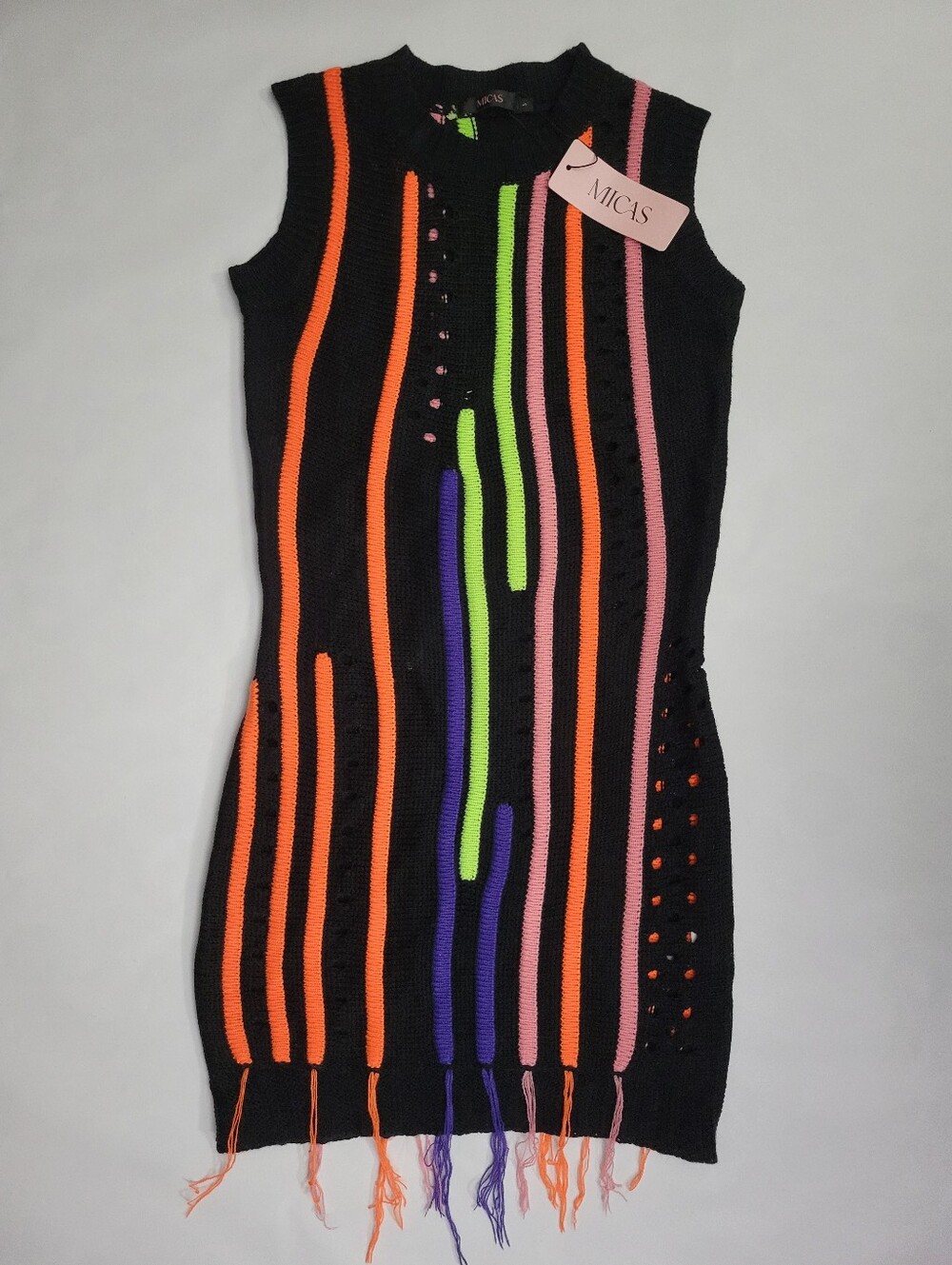 Micas Geometric Sleeveless Knit Dress - NWT